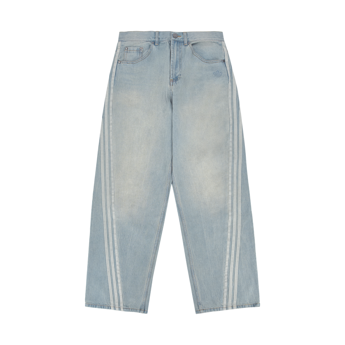 아디다스 아딜레늄 시즌 3 루즈 핏 데님 팬츠 블루 - KR 사이즈(Adidas Adilenium Season 3 Loose Fit Denim Pants - KR Sizing)