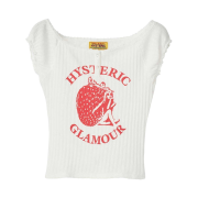 (W) Hysteric Glamour Strawberry Freak Chibi T-Shirt White