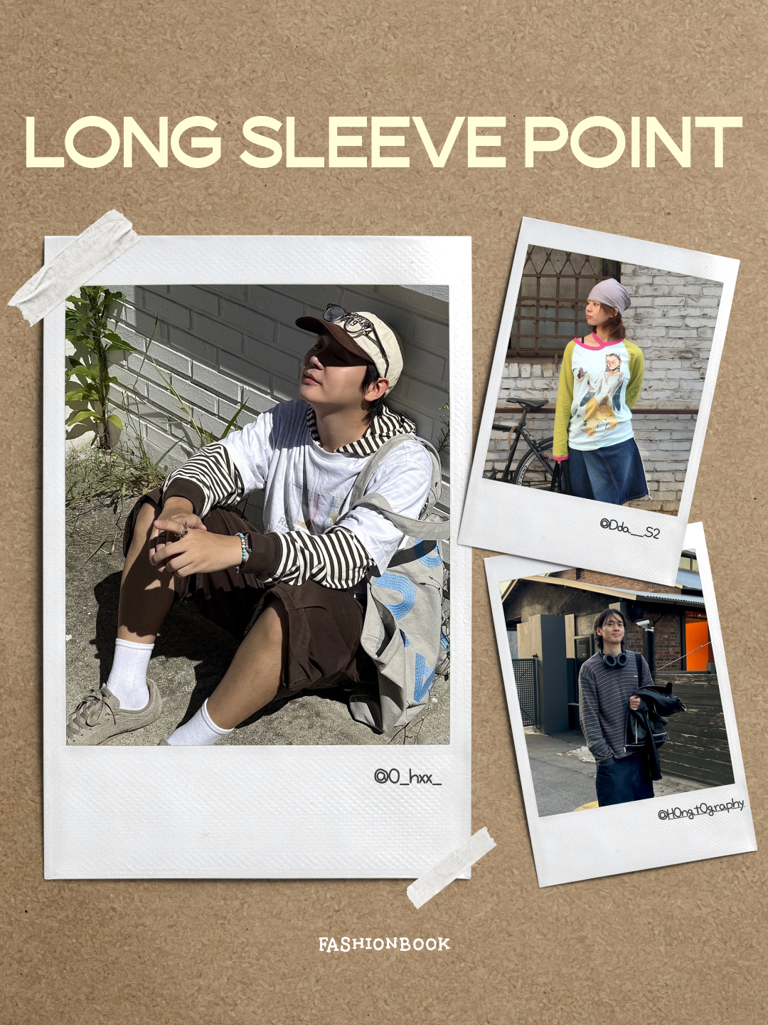 Nonnod Terry Layered T-shirts Grey, Stussy Rib Cage LS T-Shirt Black 착용 스타일 - 1