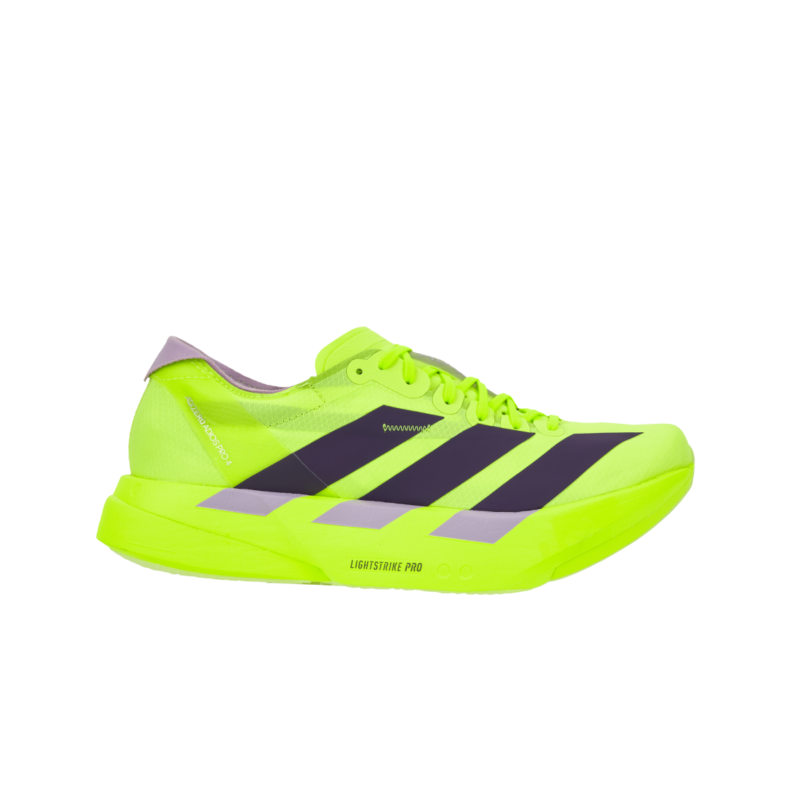 아디다스 아디제로 아디오스 프로 4 솔라 옐로우 오로라 플럼(Adidas Adizero Adios Pro 4 Solar Yellow Aurora Plum) - 1
