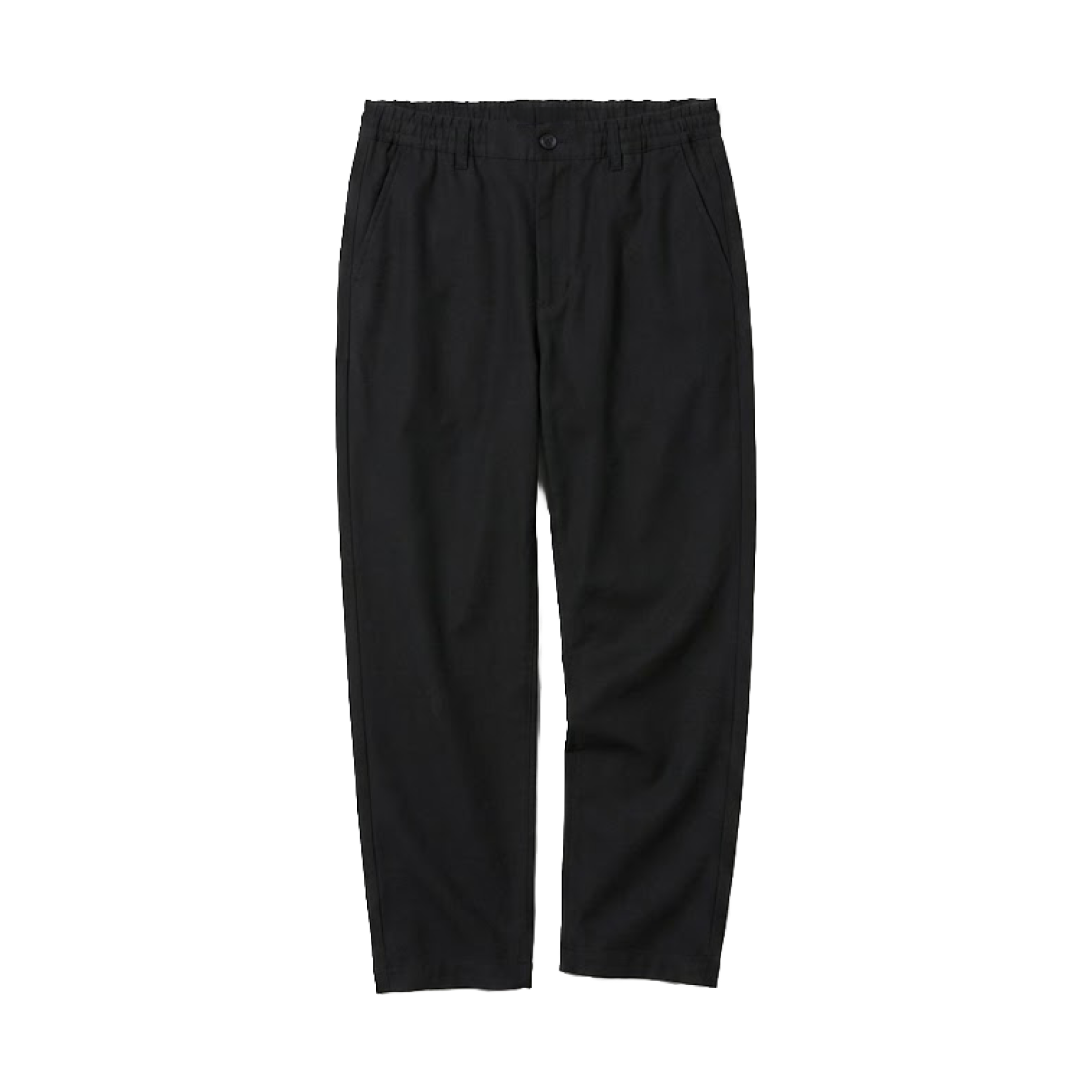 482920-09 Uniqlo Linen Blend Easy Pants Black - JP