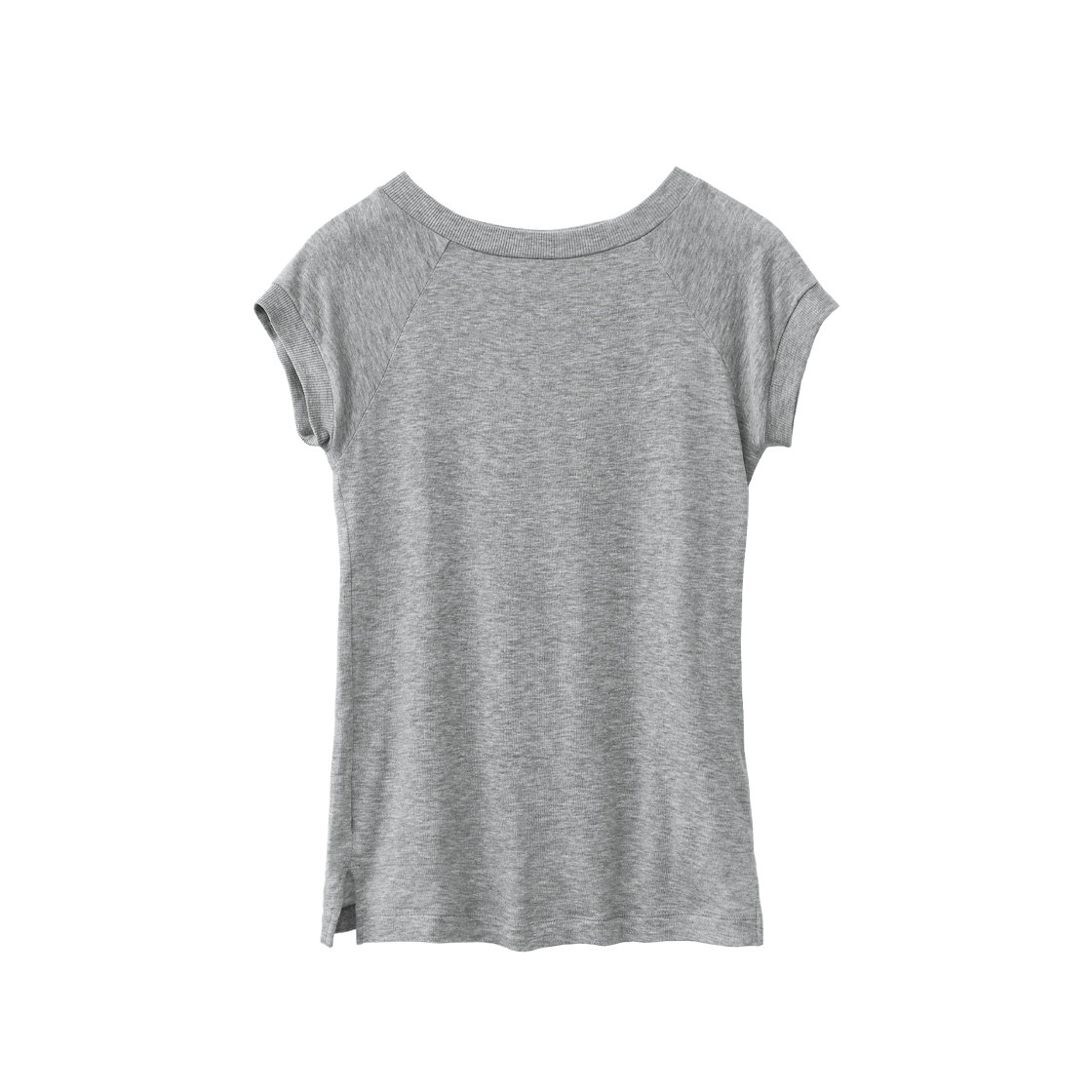 폴리테루 우먼 뮤티드 티셔츠 그레이(Polyteru Women Muted T-Shirt Gray)