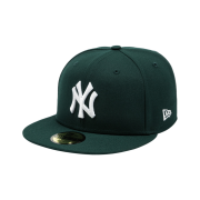 New Era MLB New York Yankees Basic Fitted Cap Dark Green
