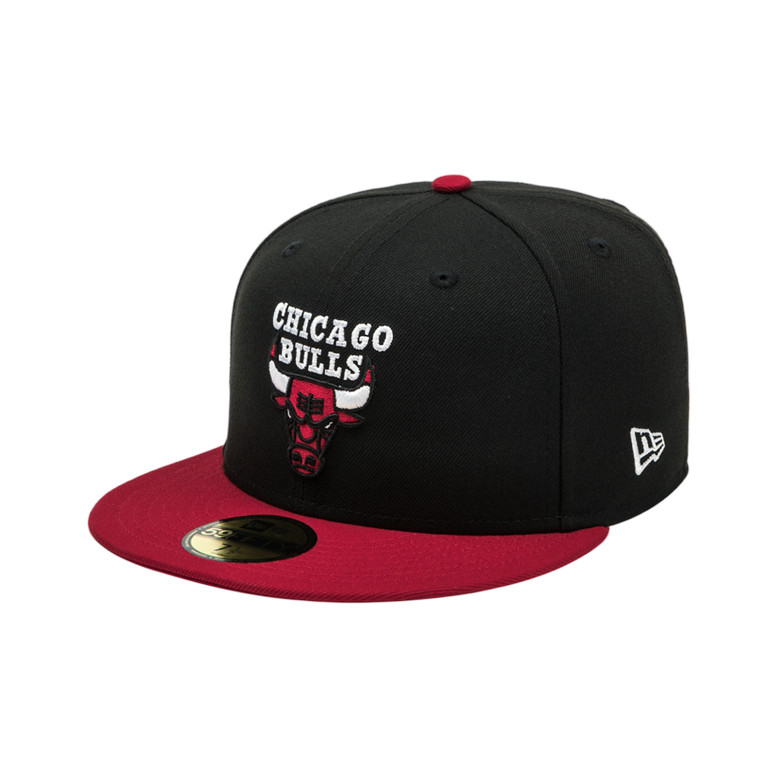 14724880 New Era NBA Chicago Bulls Basic Fitted Cap Black/Scarlet