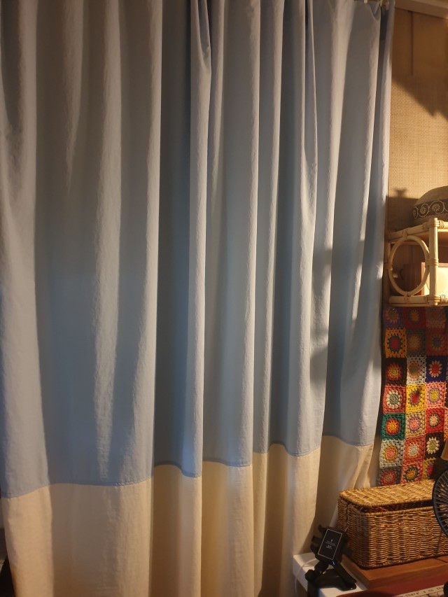 Glam shower curtain L size / 4color 착용 스타일