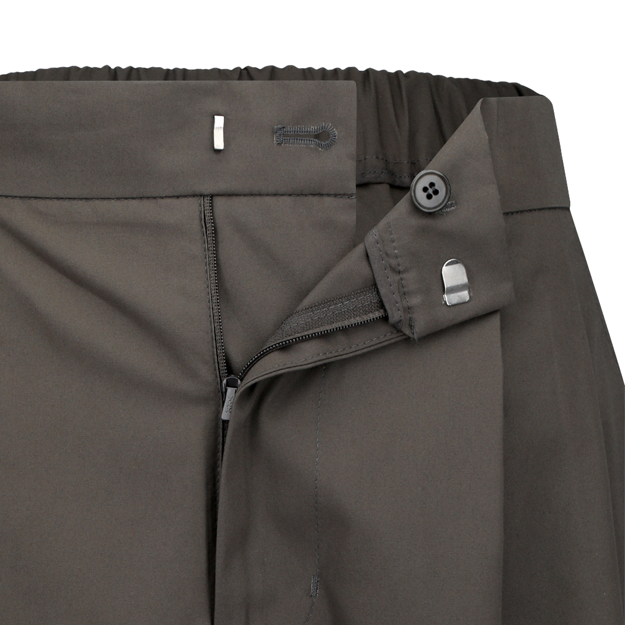 아모멘토 우먼 투 턱 와이드 쇼츠 브라운 - 26SS(Amomento Women Two Tuck Wide Shorts Brown - 26SS) - 4