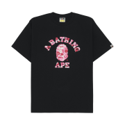 BAPE ABC Camo College T-Shirt Black Pink