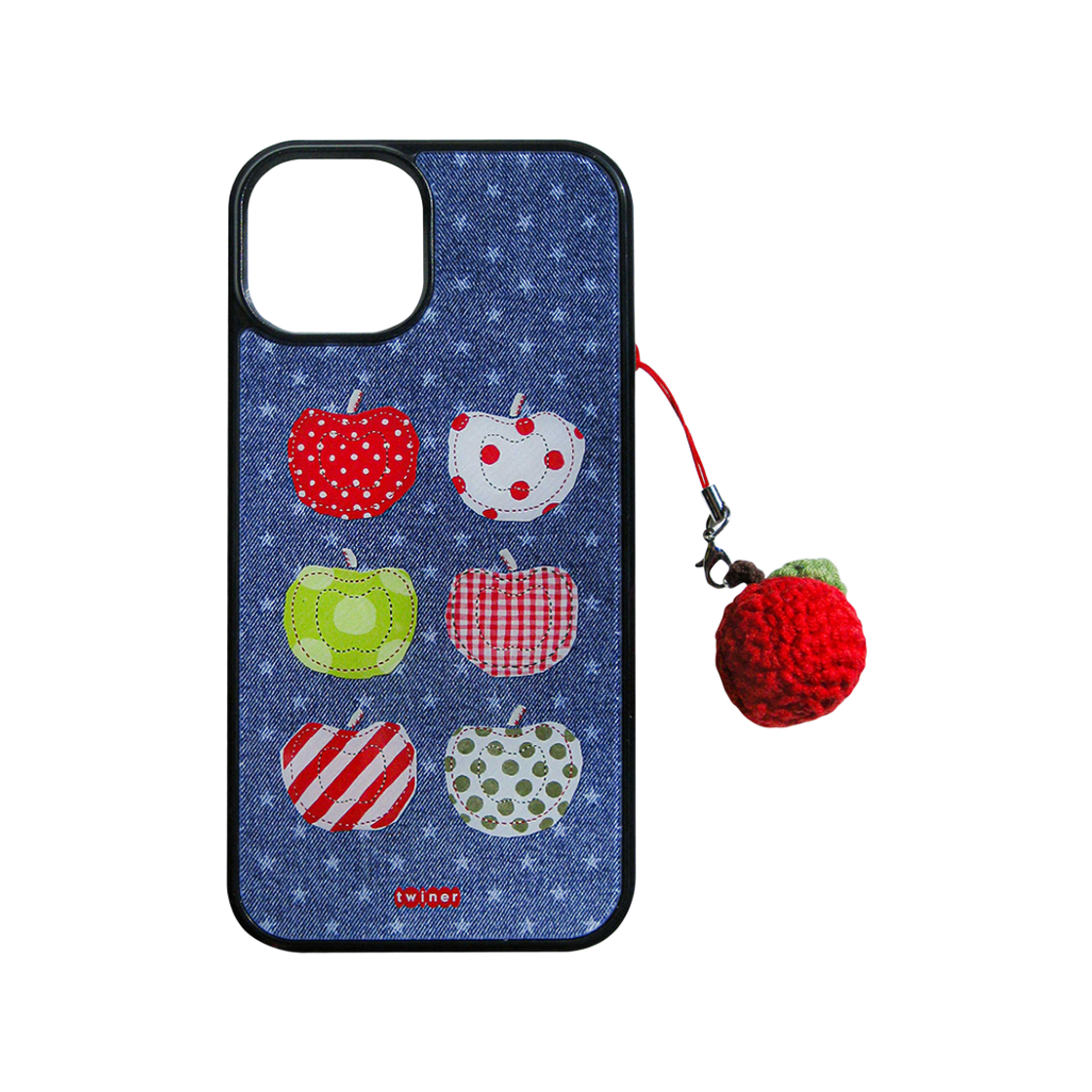 트위너 (세트) 애플진 폰케이스 + 키링(Twiner (SET) Apple jeans phone case + Keyring) - 1