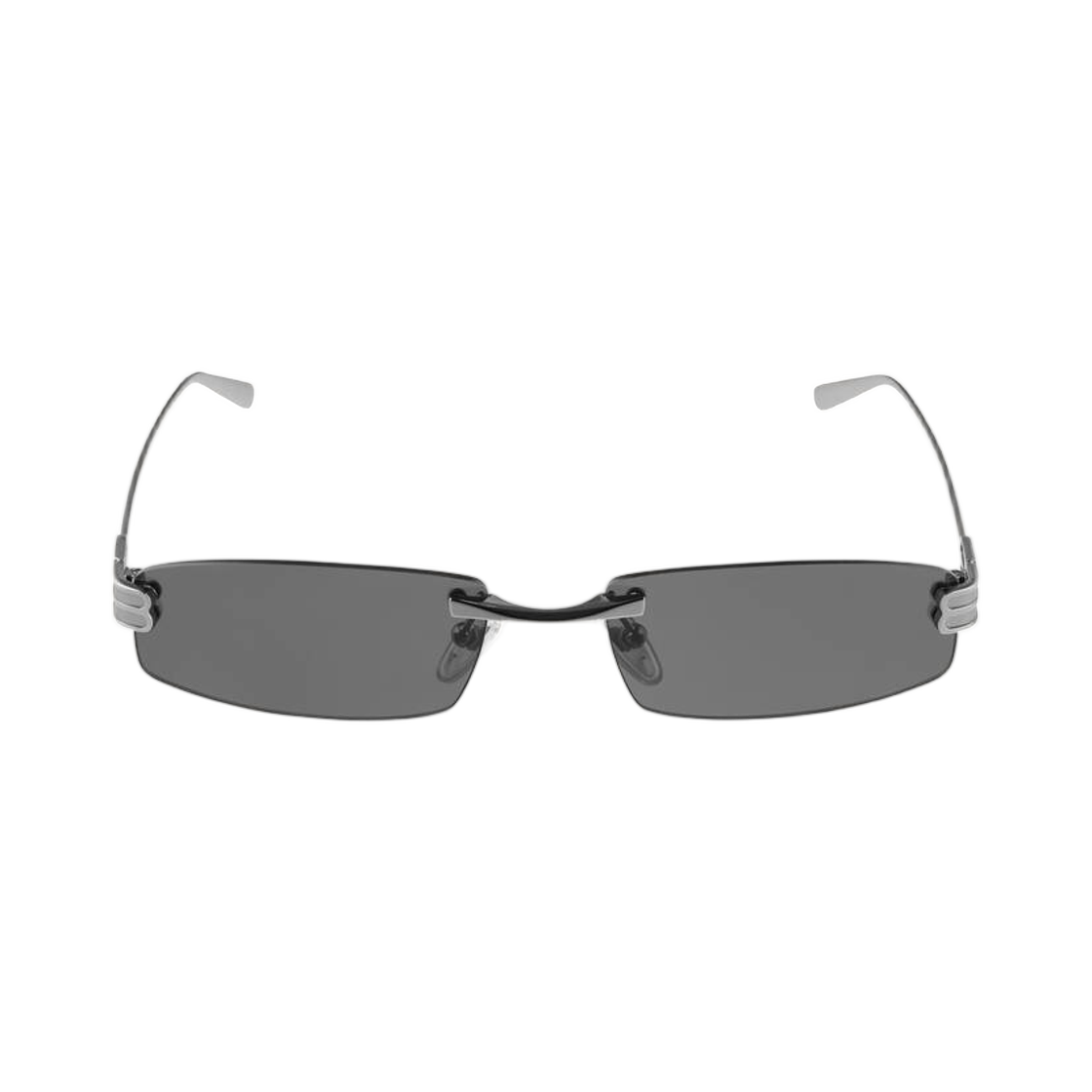 858888T00058337 Balenciaga Gossip Rectangle Sunglasses In Light Silver