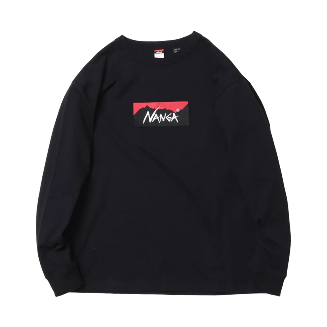 - Nanga Eco Hybrid Box Logo Long Sleeve T-Shirt Black