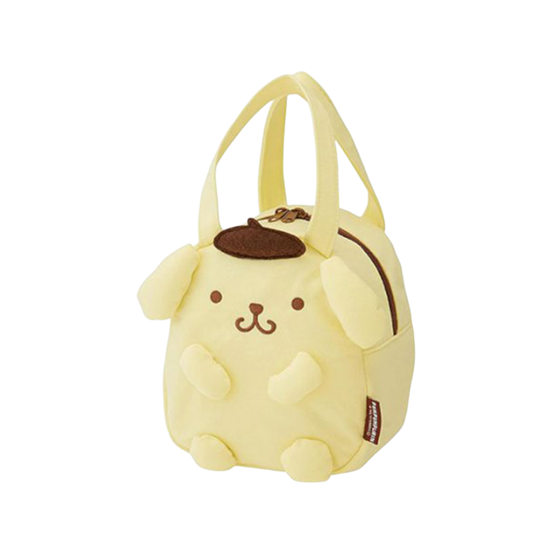 스케이터 폼폼푸린 입체 토트 런치백(Skater Pompompurin Suede Dot Die-Cut Tote Lunch Bag)