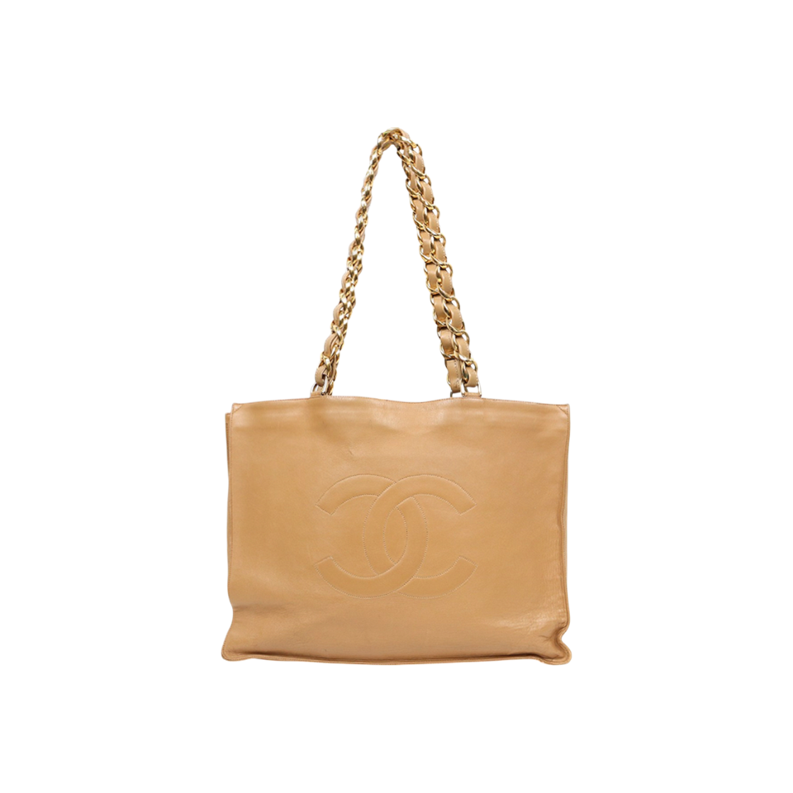 ITN3UM7LRJ7D Chanel Beige Lambskin Big CC Chain Shoulder Bag