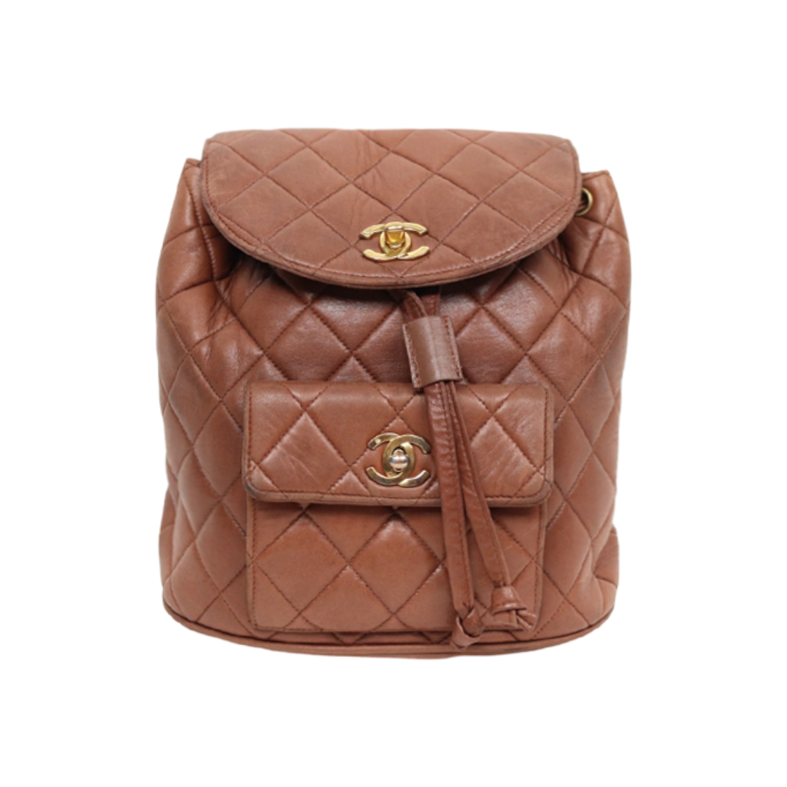 ITSU9RT8I7DW Chanel Brown Lambskin Duma Backpack