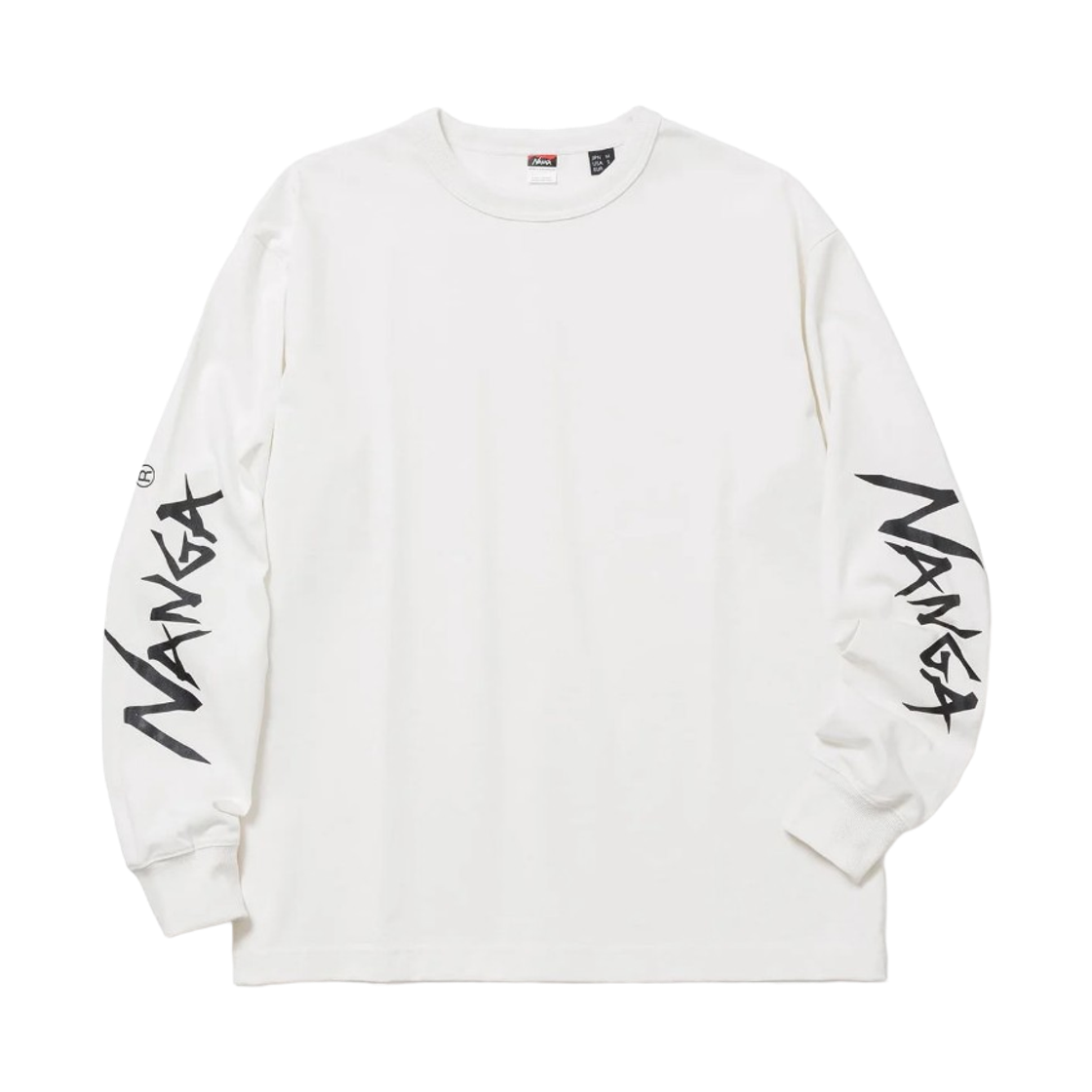 - Nanga Eco Hybrid Sleeve Logo Long Sleeve T-Shirt White