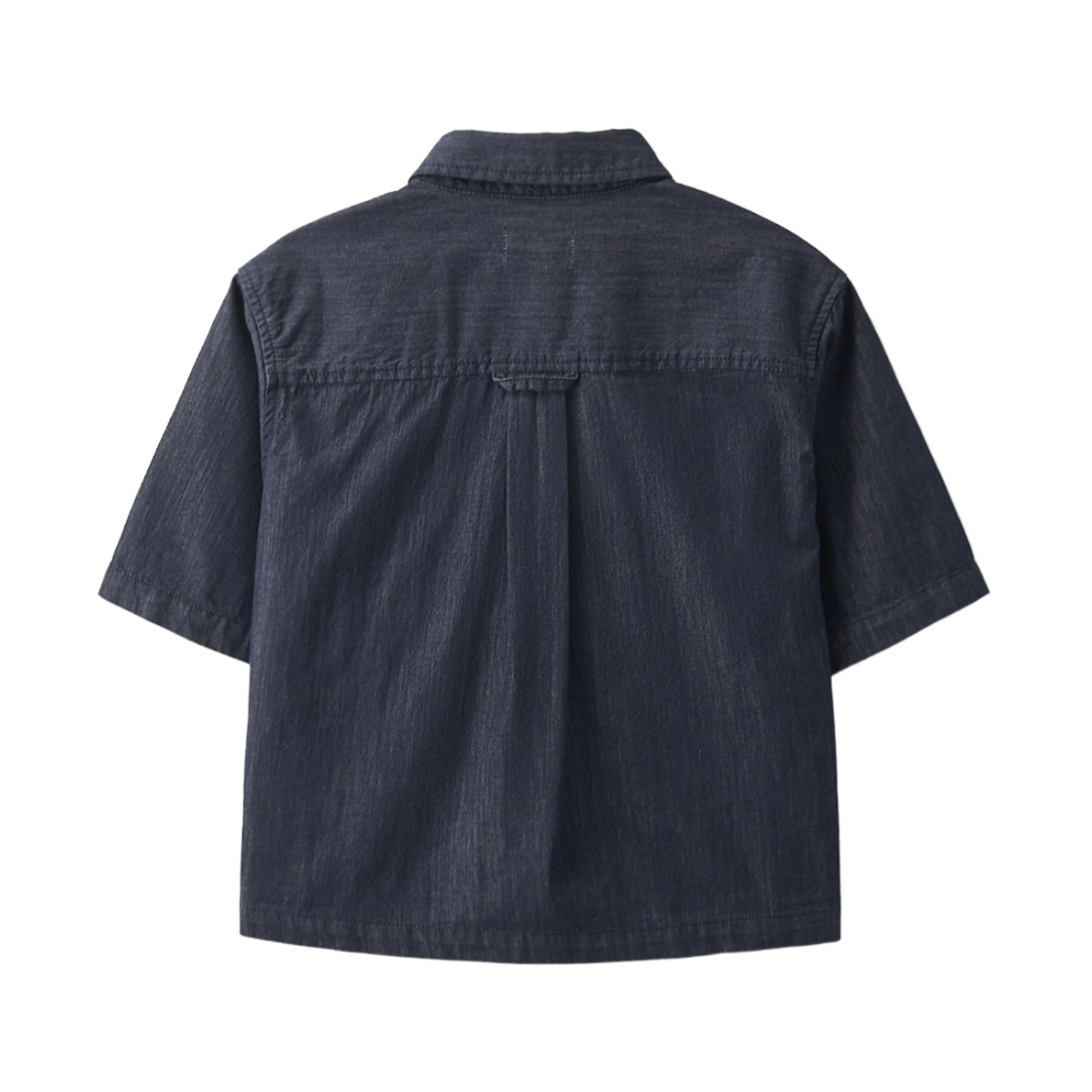 세터 우먼 라이트 웨이트 데님 포켓 크롭 하프 셔츠 인디고(SATUR W Light Weight Denim Pocket Crop Half Shirt Indigo) - 2