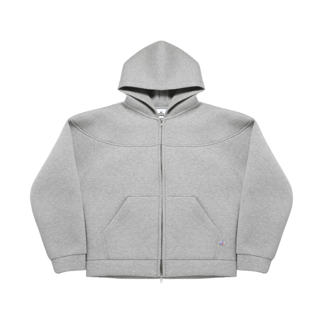엠제이디 뱅어 집업 후드 멜란지 그레이(MJD Banger Zip-Up Hoodie Melange Grey)