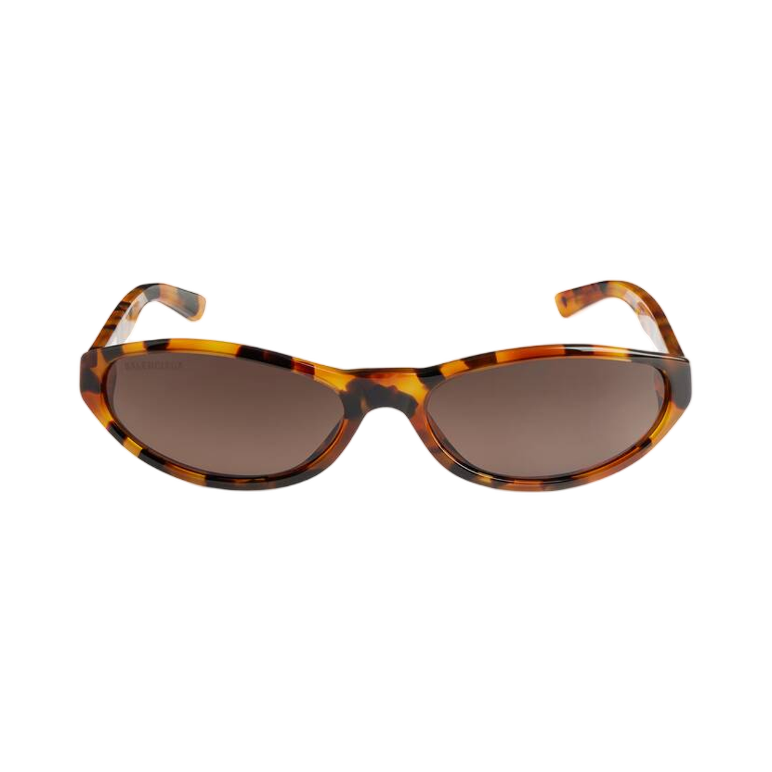 570487T00392389 Balenciaga Neo Round Sunglasses In Spotted Havana