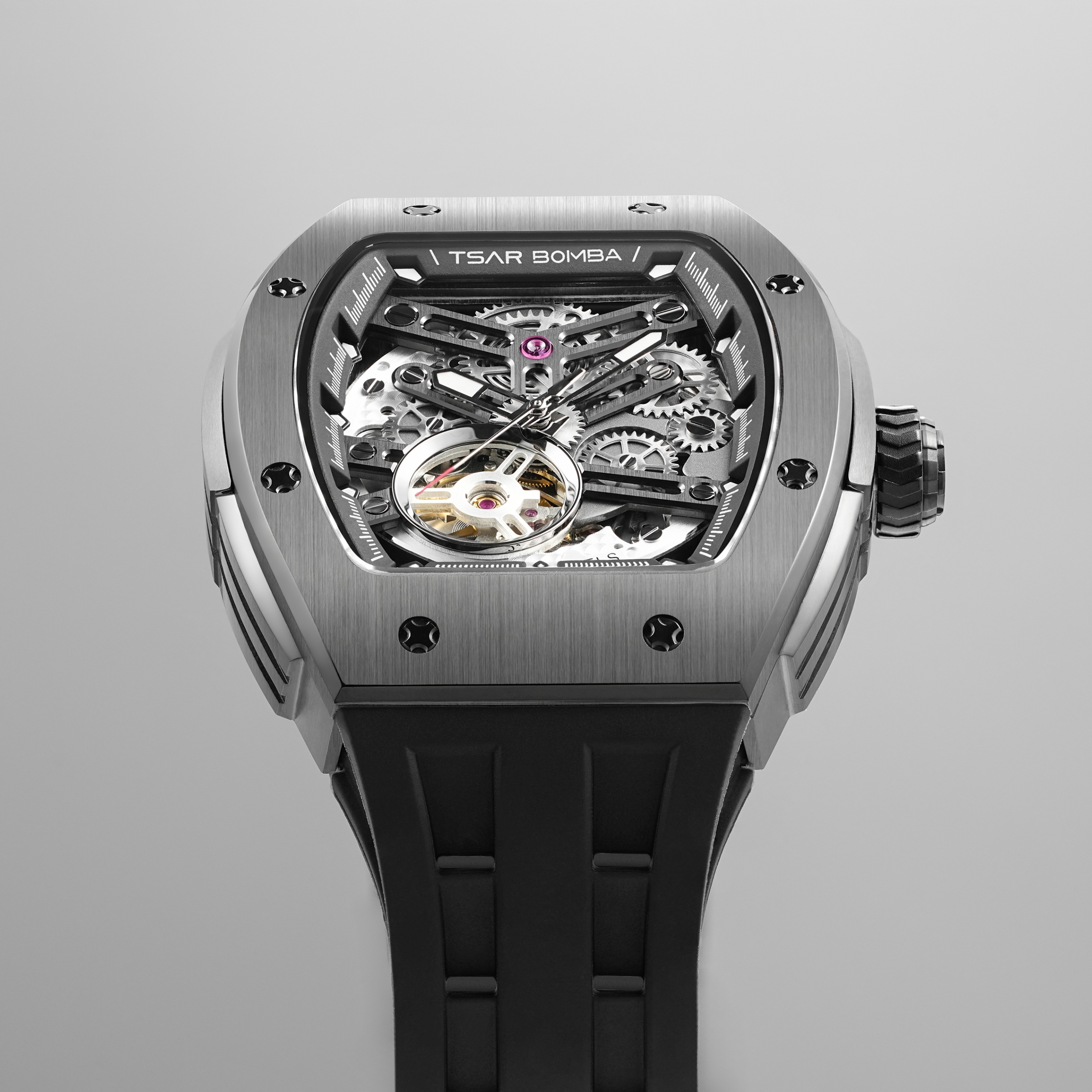 Tsar Bomba Elemental Automatic Watch TB8228A Black 착용 스타일 - 2