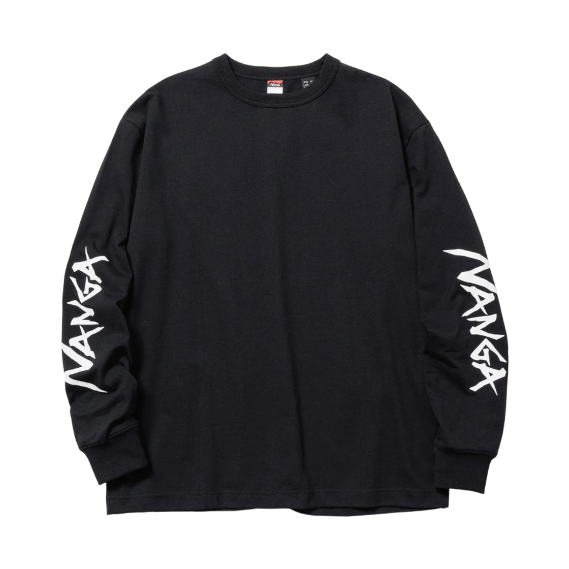 - Nanga Eco Hybrid Sleeve Logo Long Sleeve T-Shirt Black