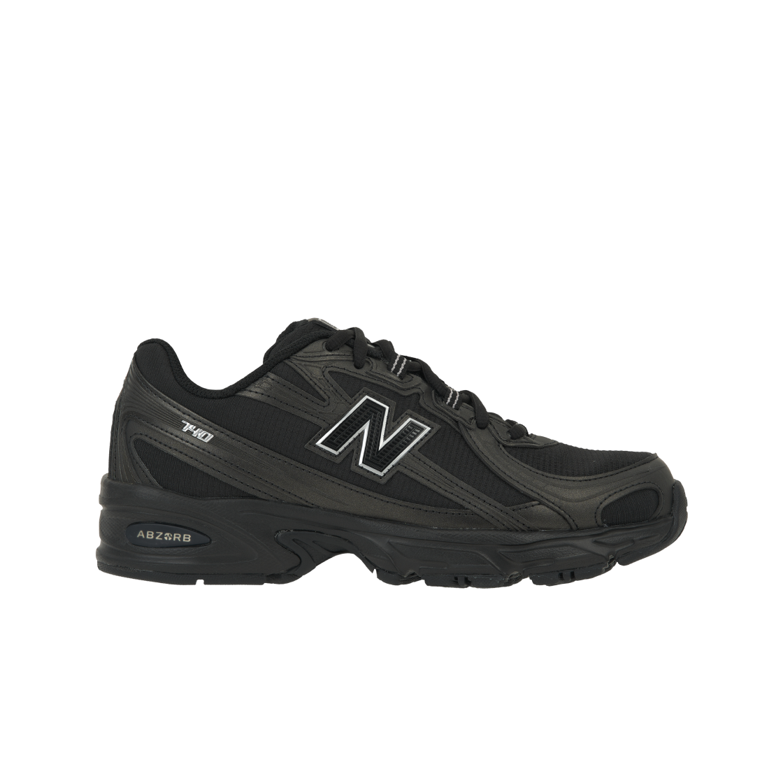 뉴발란스 740 블랙 실버 메탈릭 - D 스탠다드(New Balance 740 Black Silver Metallic - D Standard) - 1