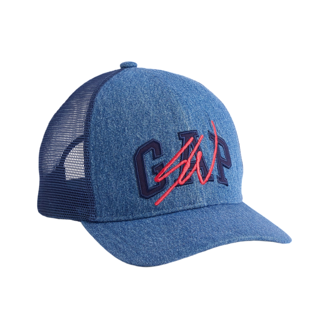 갭 x 션 우더스푼 데님 & 메쉬 로고 베이스볼 햇 데님(Gap x Sean Wotherspoon Denim & Mesh Logo Baseball Hat Denim)
