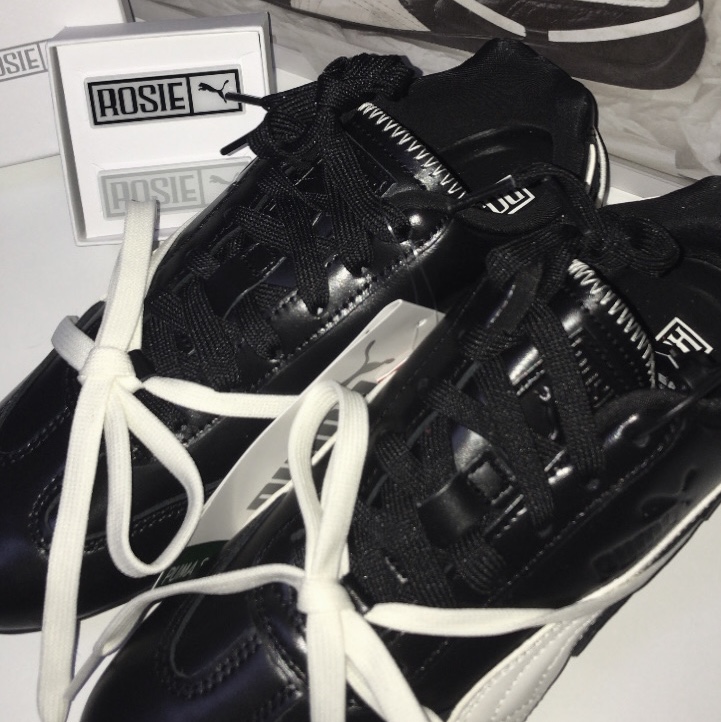 (W) Puma x Rosé Speedcat PRM Black Warm White 착용 스타일