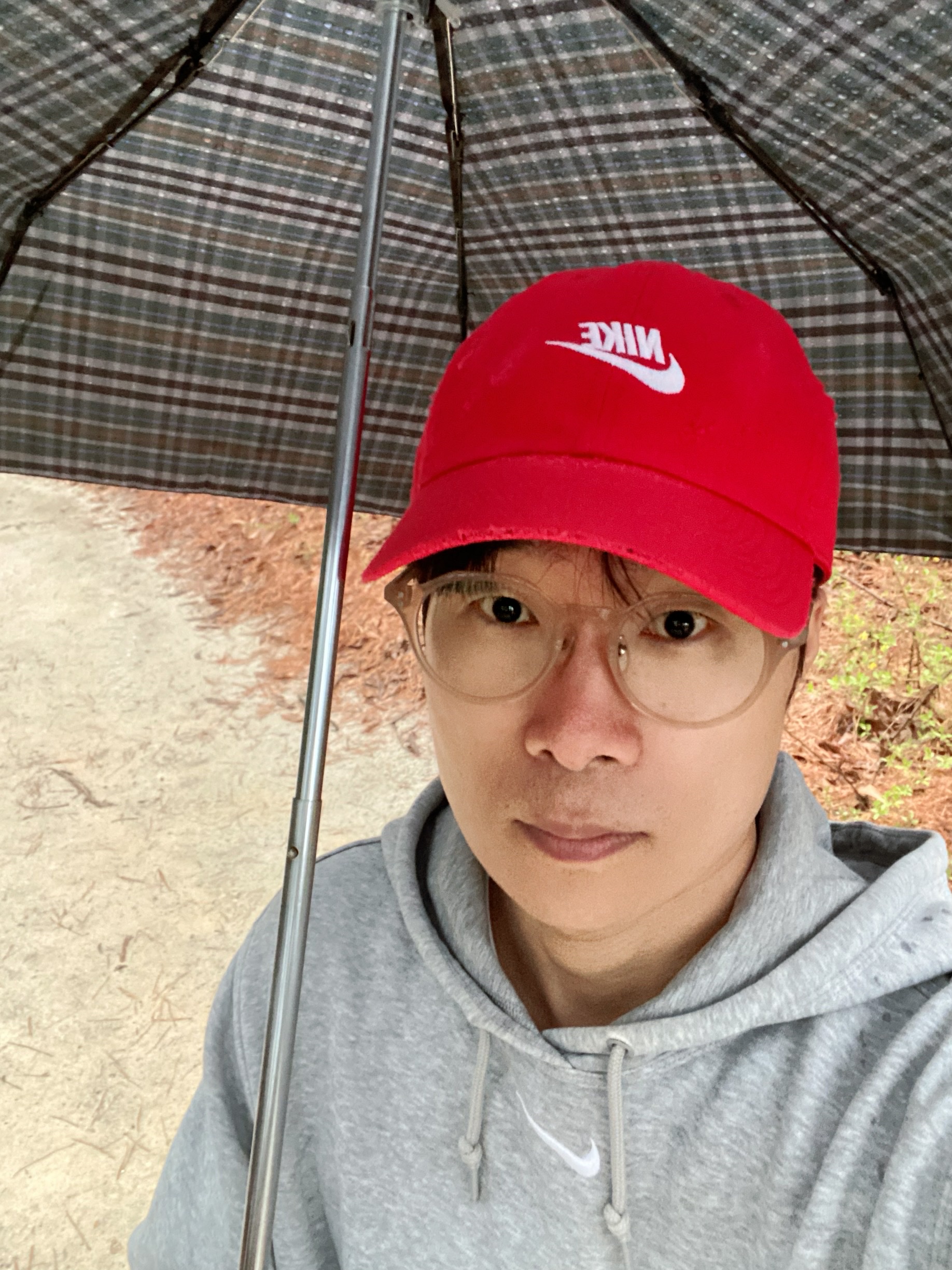 Nike Heritage 86 Futura Washed Cap University Red 착용 스타일