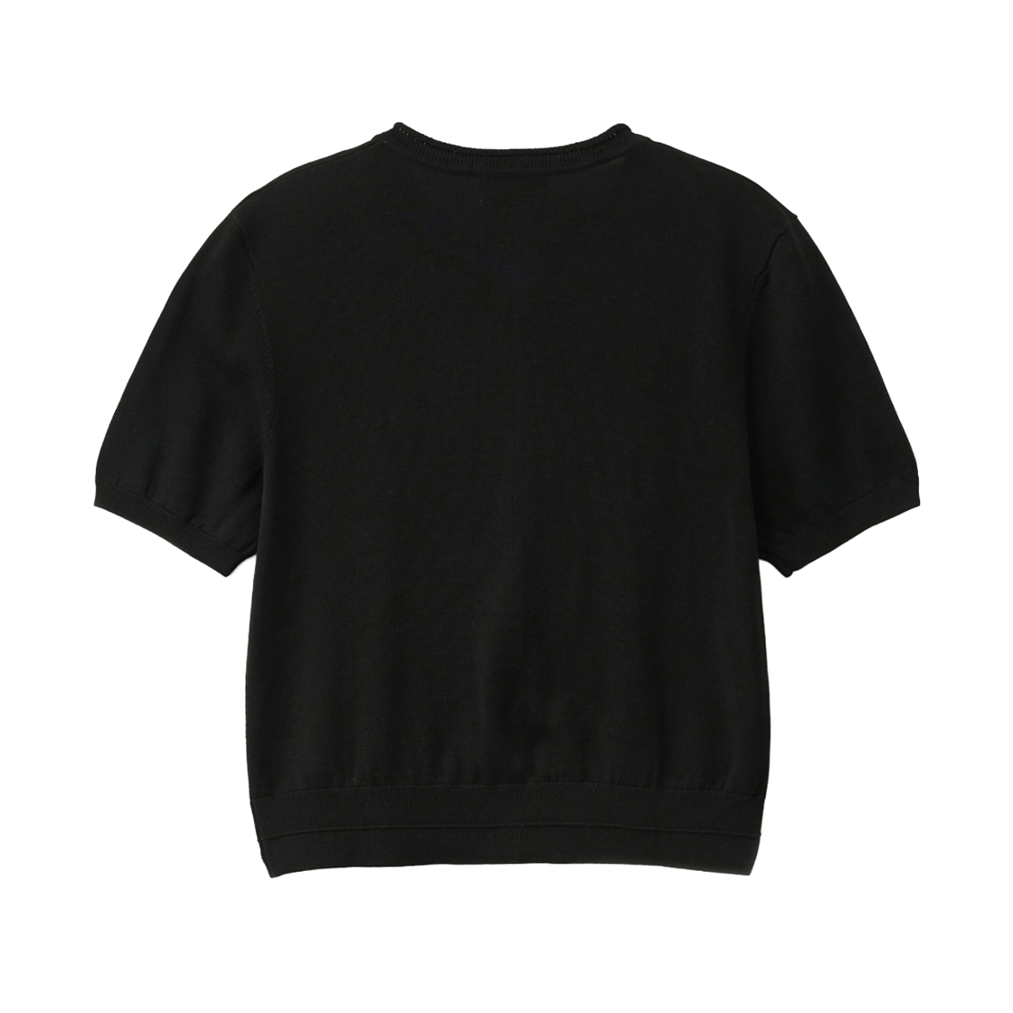 세터 우먼 파인 하프 크루넥 가디건 블랙(SATUR W Fine Half Crewneck Cardigan Black) - 2