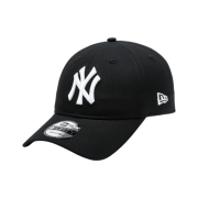 New Era MLB New York Yankees White on Black Unstructured Ball Cap Black