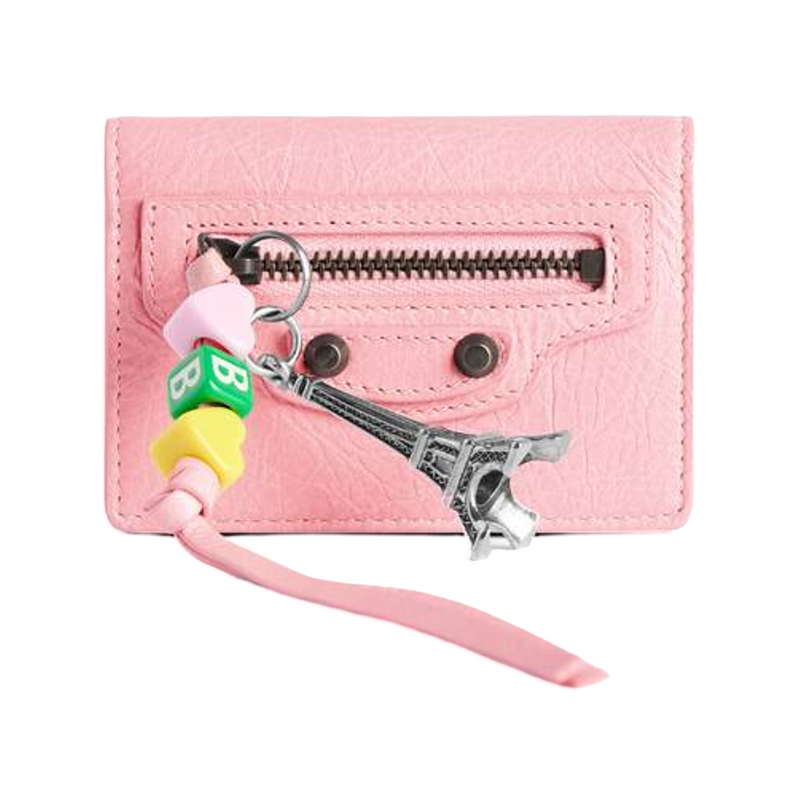 8106692ABM55826 Balenciaga Le City Mini Wallet In Vintage Pink