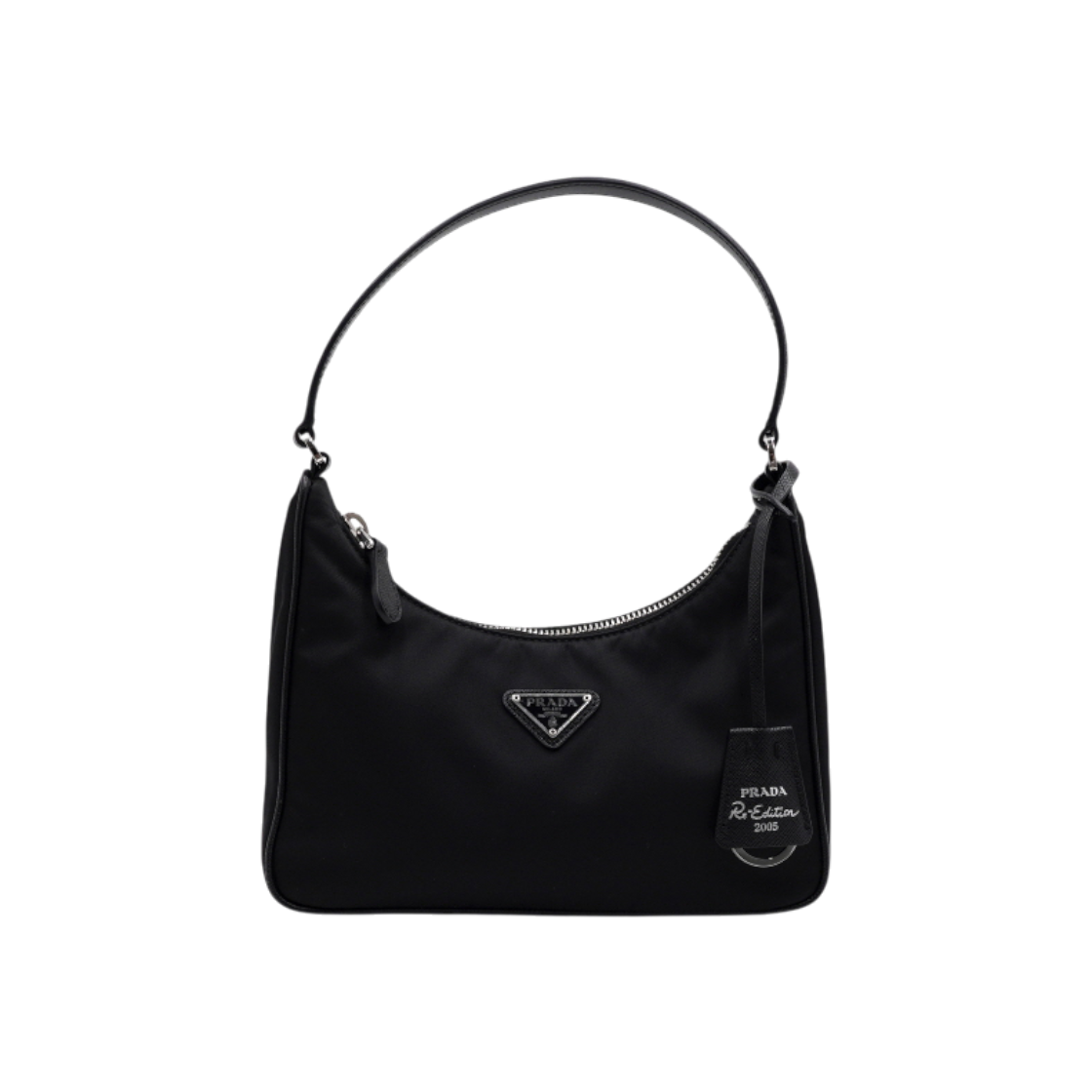 프라다 1NE204 테수토 리에디션 블랙 리나일론 호보 토트백 겸 숄더백aa62866(Prada Tessuto Re-Edition Black Re-Nylon Hobo Tote Bag)