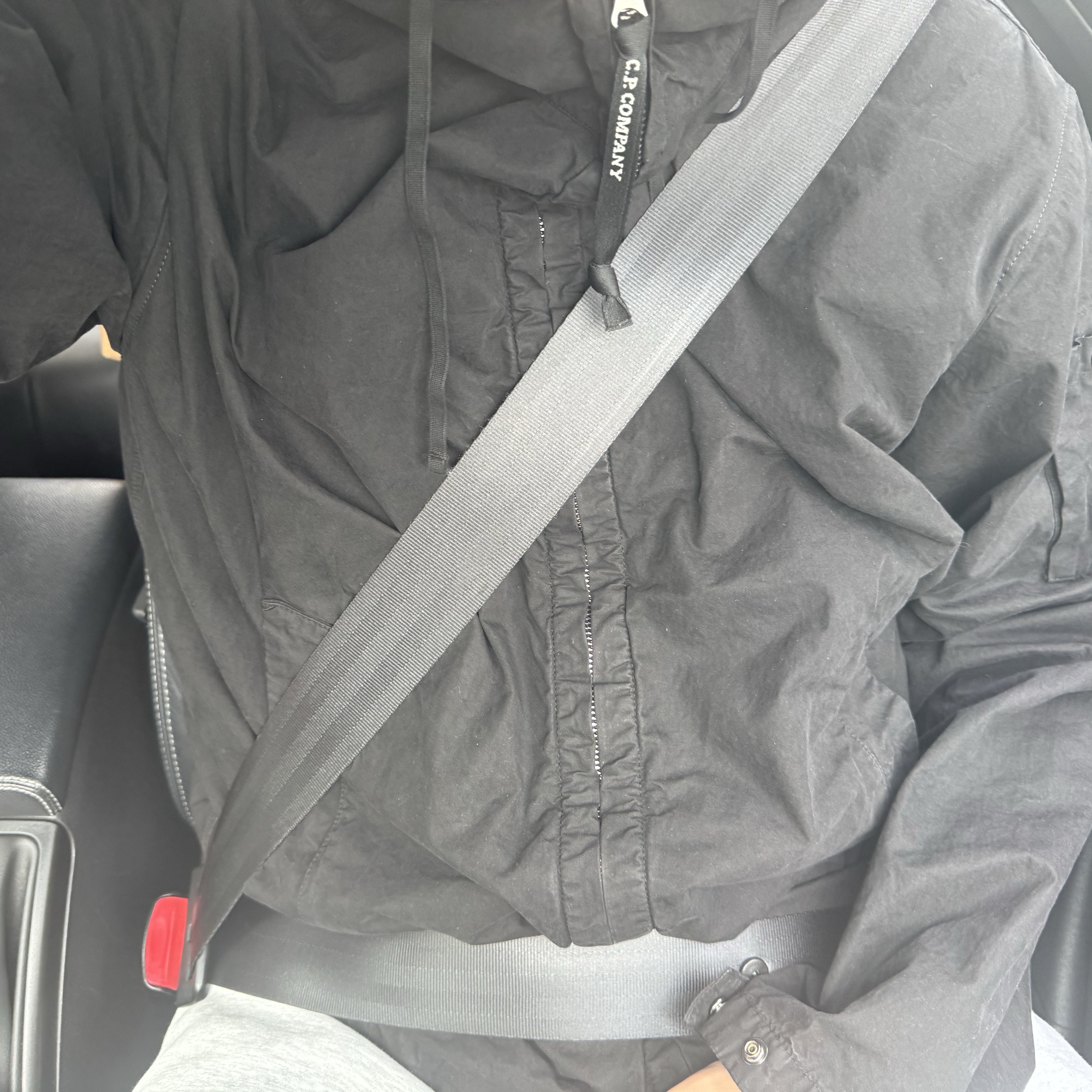 C.P. Company Micro-Reps Hooded Jacket Black - 26SS 착용 스타일 - 1