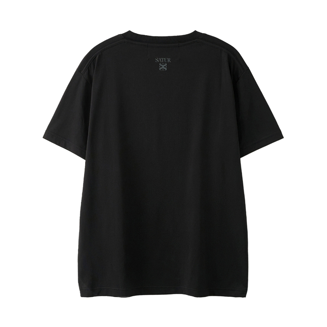 세터 수피마 베이직 크루넥 반팔 티셔츠 블랙(SATUR Supima Basic Crewneck T-Shirt Black) - 2