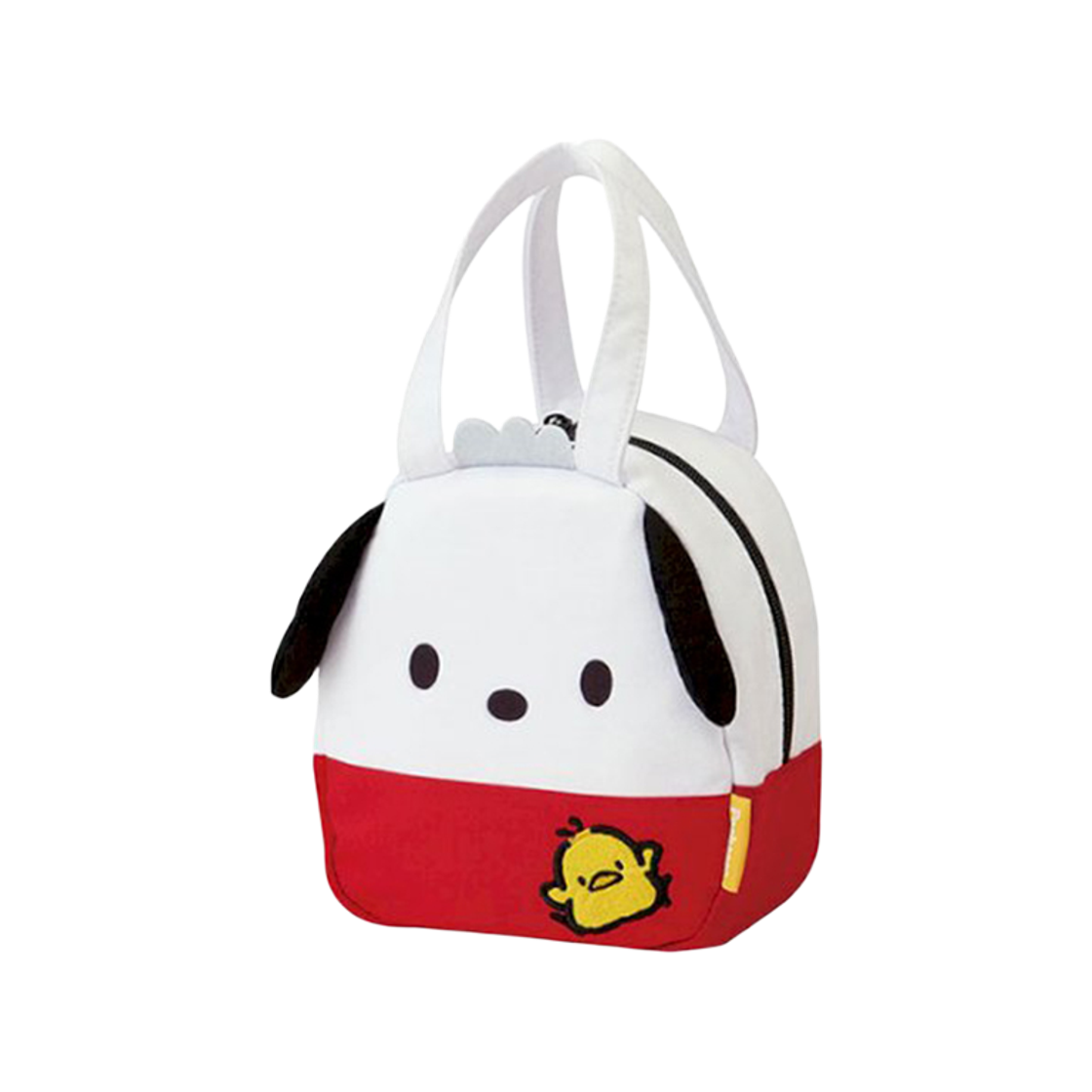 스케이터 포차코 입체 토트 런치백(Skater Pochacco Suede Dot Die-Cut Tote Lunch Bag)
