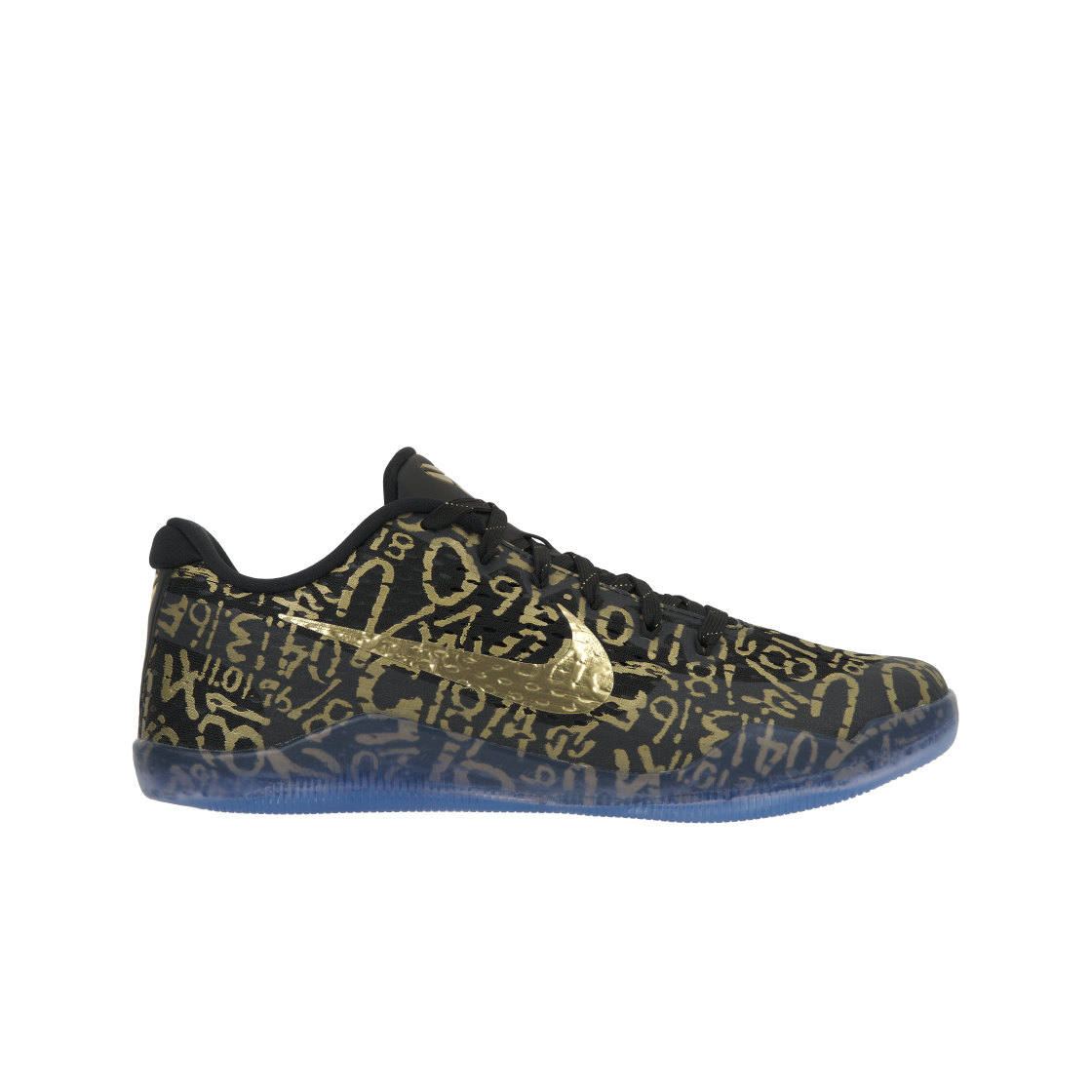 나이키 코비 11 프로트로 블랙 앤 메탈릭 골드