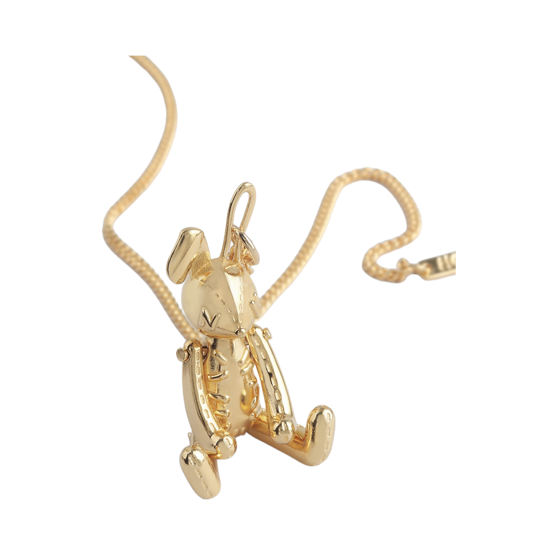 NONENON-155 Nonenon Bunny Silver925  Necklace 18K Gold Plated