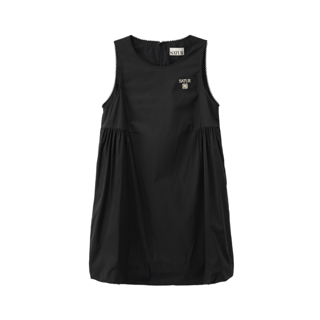 세터 우먼 벌룬 슬리브리스 원피스 블랙(SATUR W Balloon Sleeveless One piece Black) - 1