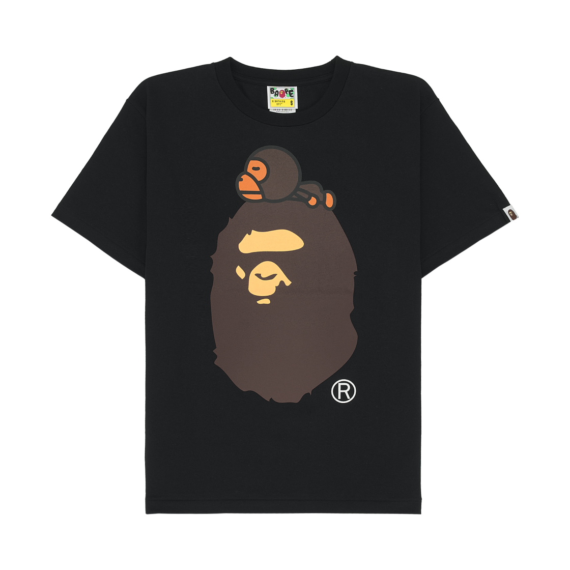 베이프 마일로 온 빅 에이프 티셔츠 블랙(BAPE Milo On Big Ape T-Shirt Black)