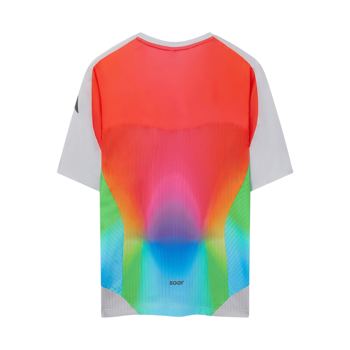 소어 러닝 핫 웨더 티셔츠 그레이 레인보우(Soar Running Hot Weather T-Shirt Grey Rainbow) - 2