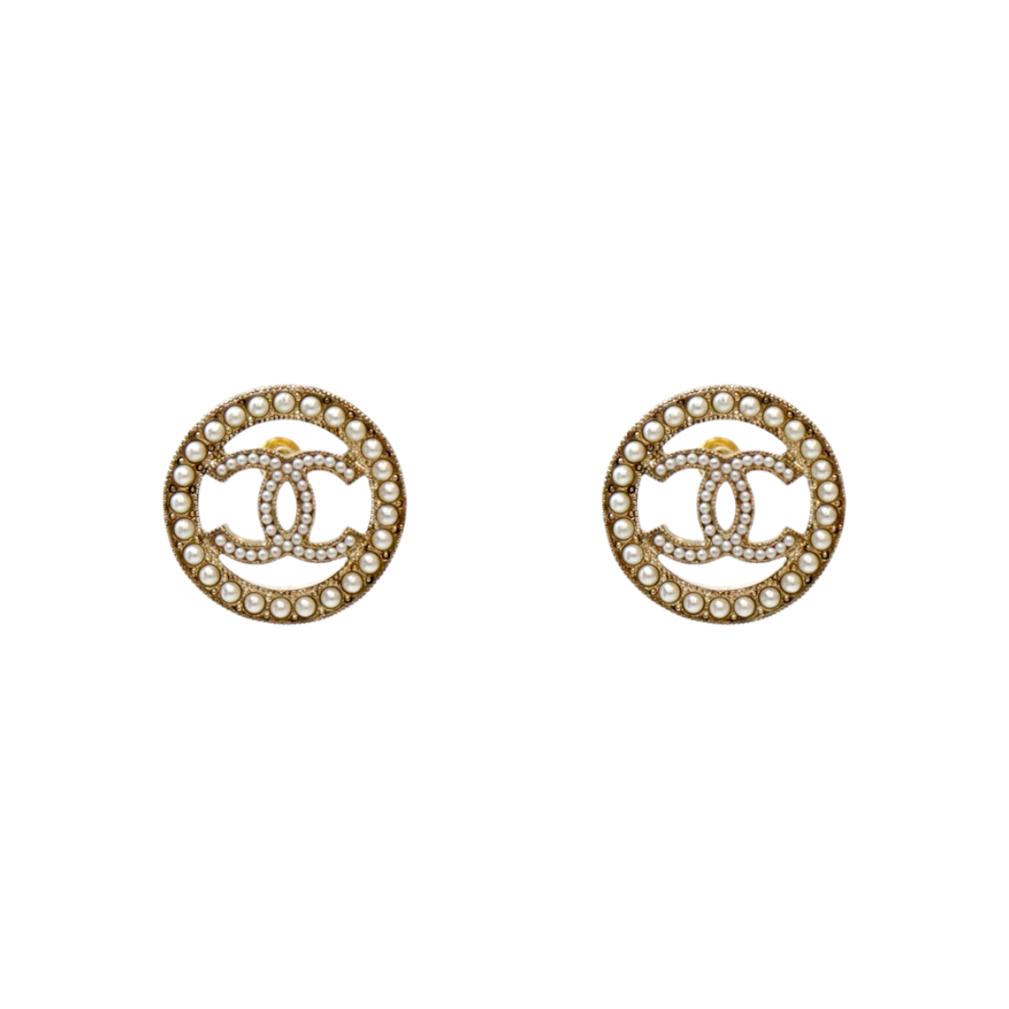 ITEJWH4FK5TM Chanel Pearl CC Earrings