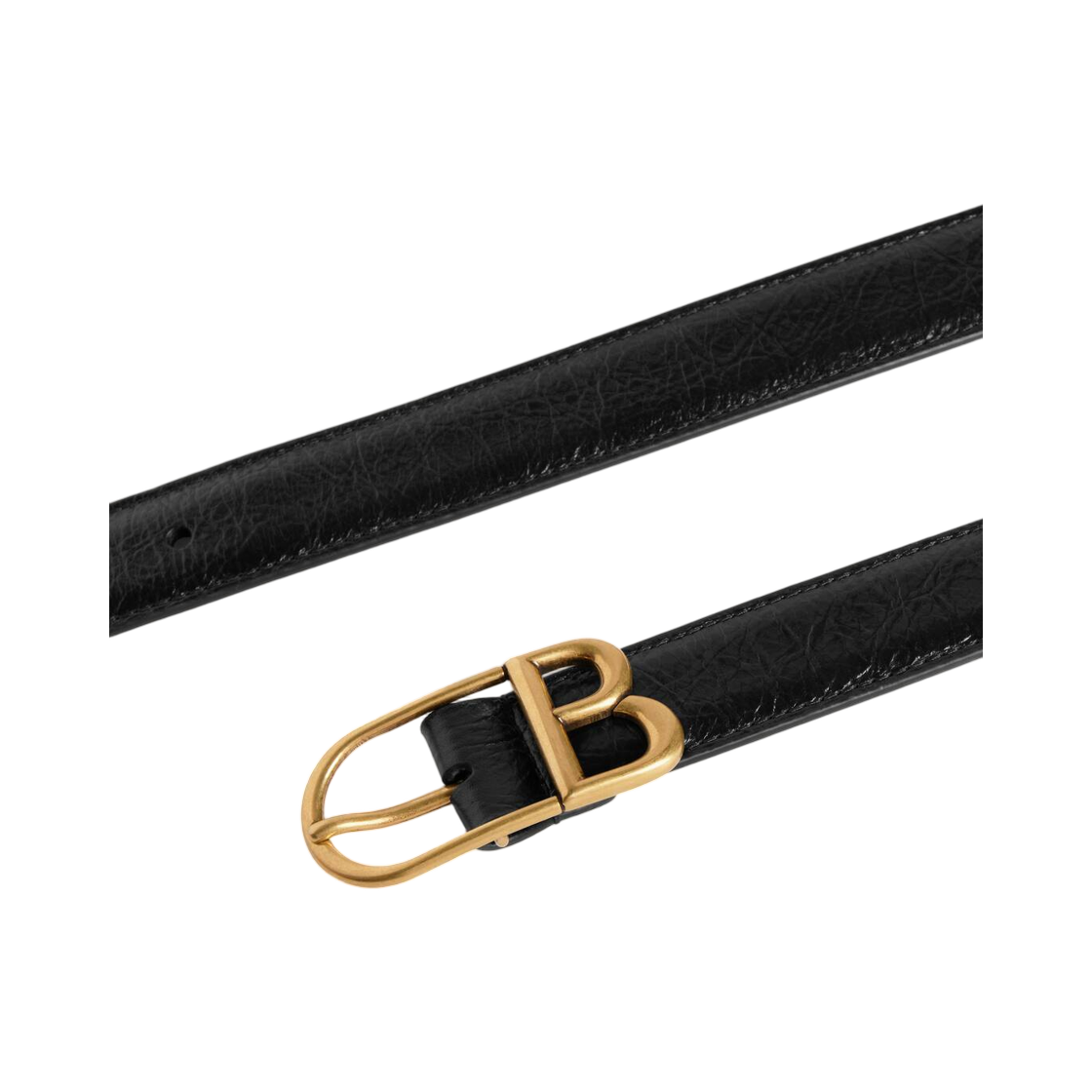 8066192ABC81000 Balenciaga Classic B Belt In Black