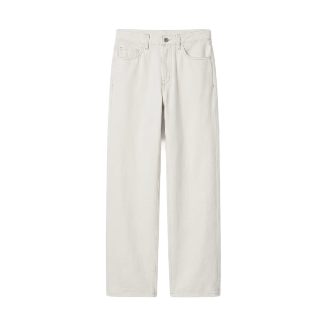 482279-01 (W) Uniqlo x JW Anderson Straight Jeans Off White