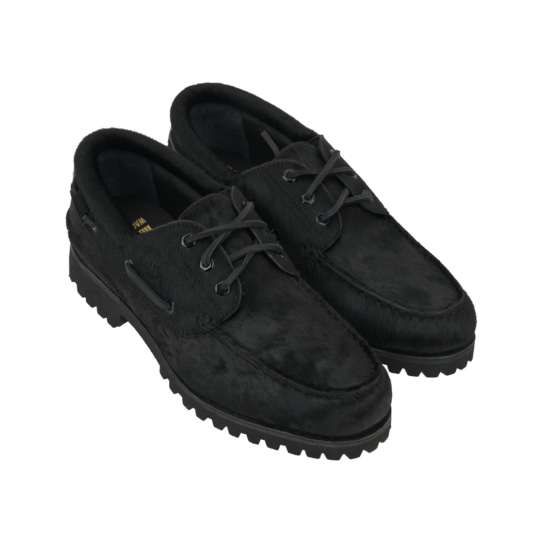 팀버랜드 x 와코 마리아 3 아이 어센틱 보트 슈즈 블랙 - 와이드(Timberland x Wacko Maria 3-Eye Authentic Boat Shoes Black - Wide) - 4