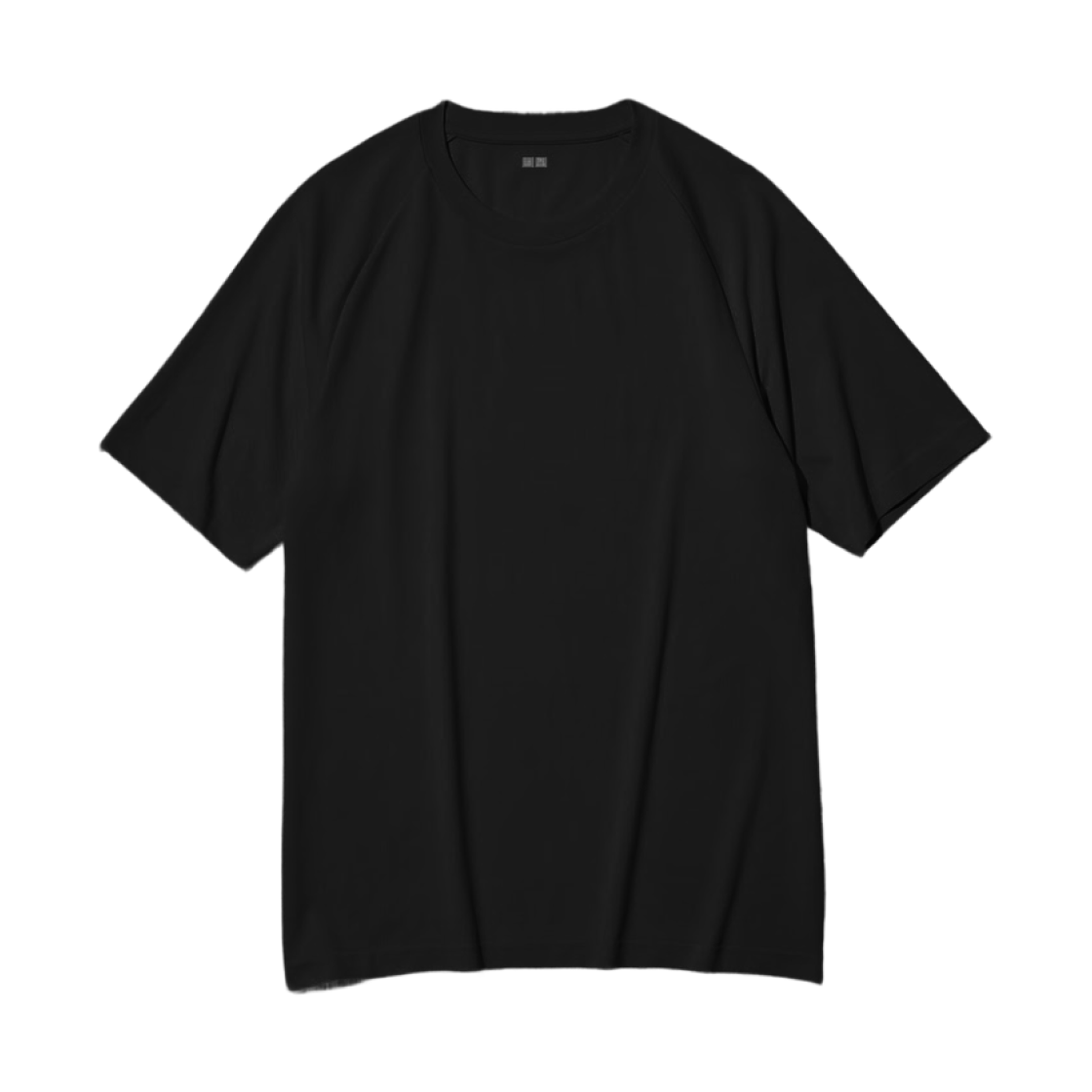 유니클로 드라이 EX 티셔츠 블랙 - JP(Uniqlo Dry EX T-Shirt Black - JP) - 1
