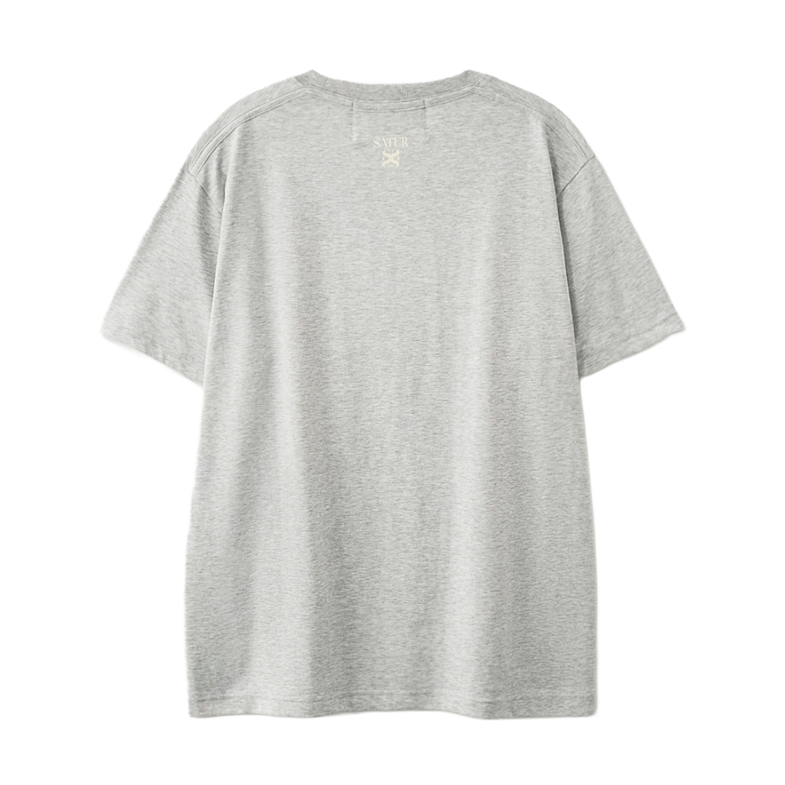 세터 수피마 베이직 크루넥 반팔 티셔츠 멜란지 그레이(SATUR Supima Basic Crewneck T-Shirt Melange Gray) - 2
