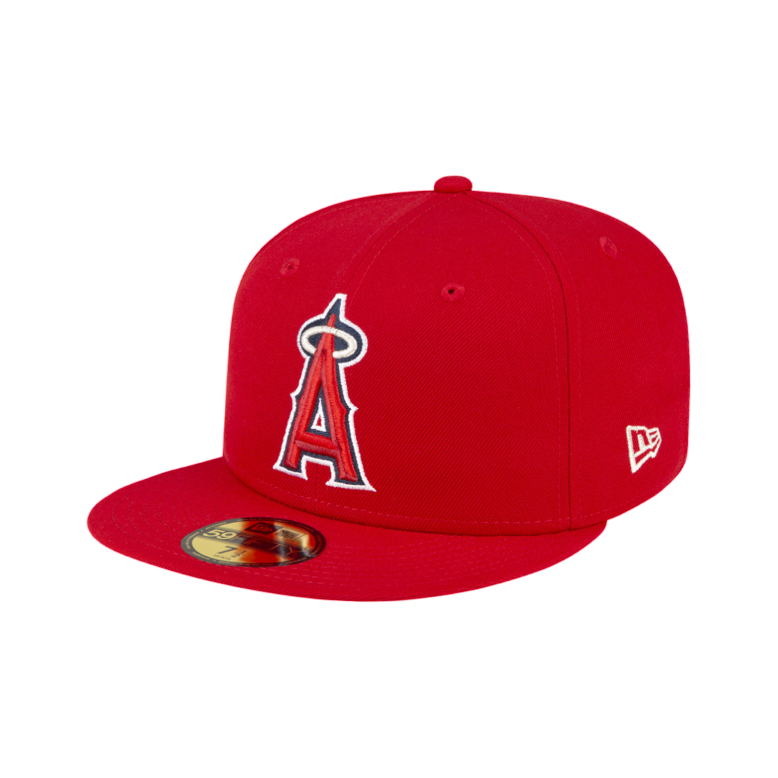 70767109 New Era MLB Authentic LA Angels Fitted Cap Game Scarlet