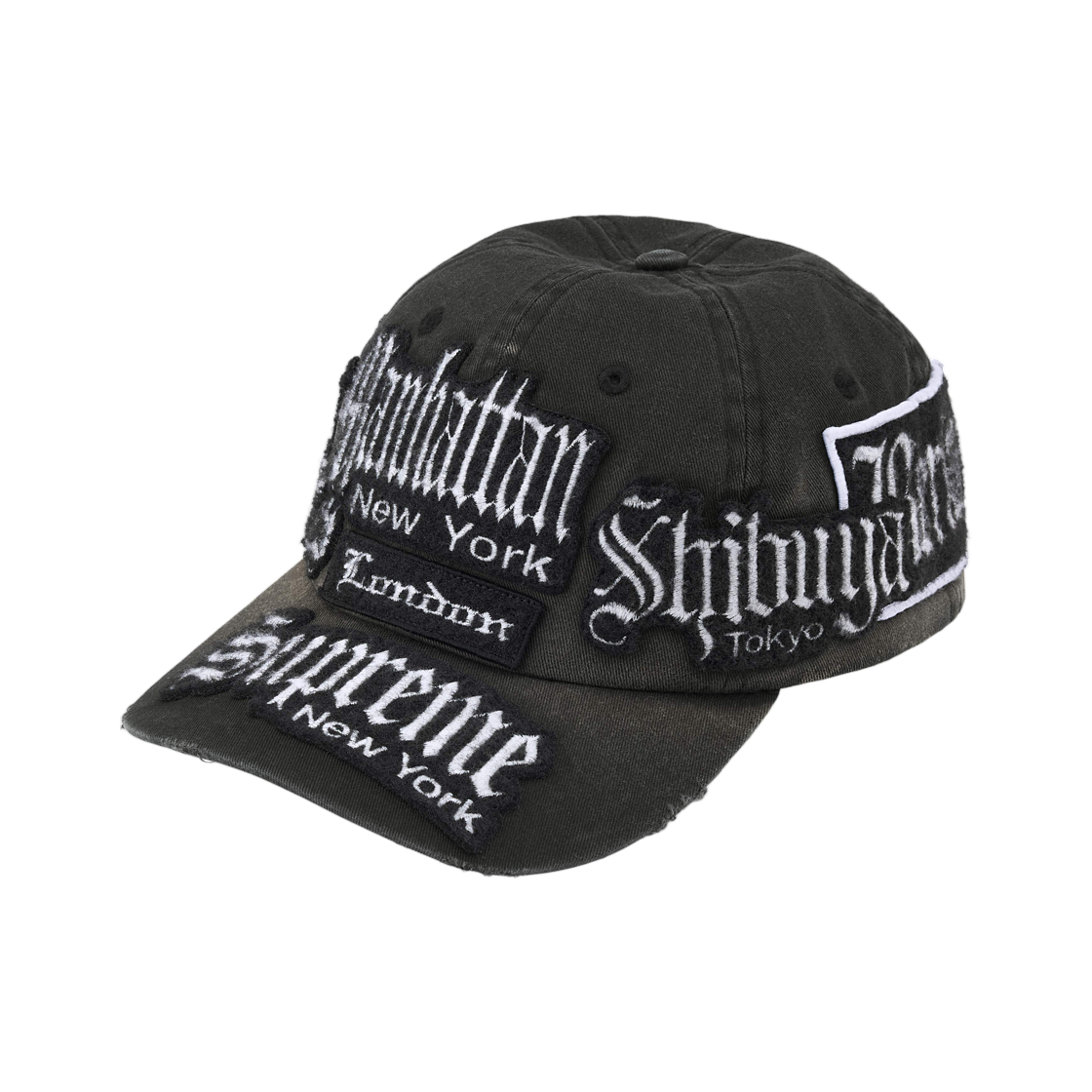 - Supreme City Patches 6-Panel Black - 26SS