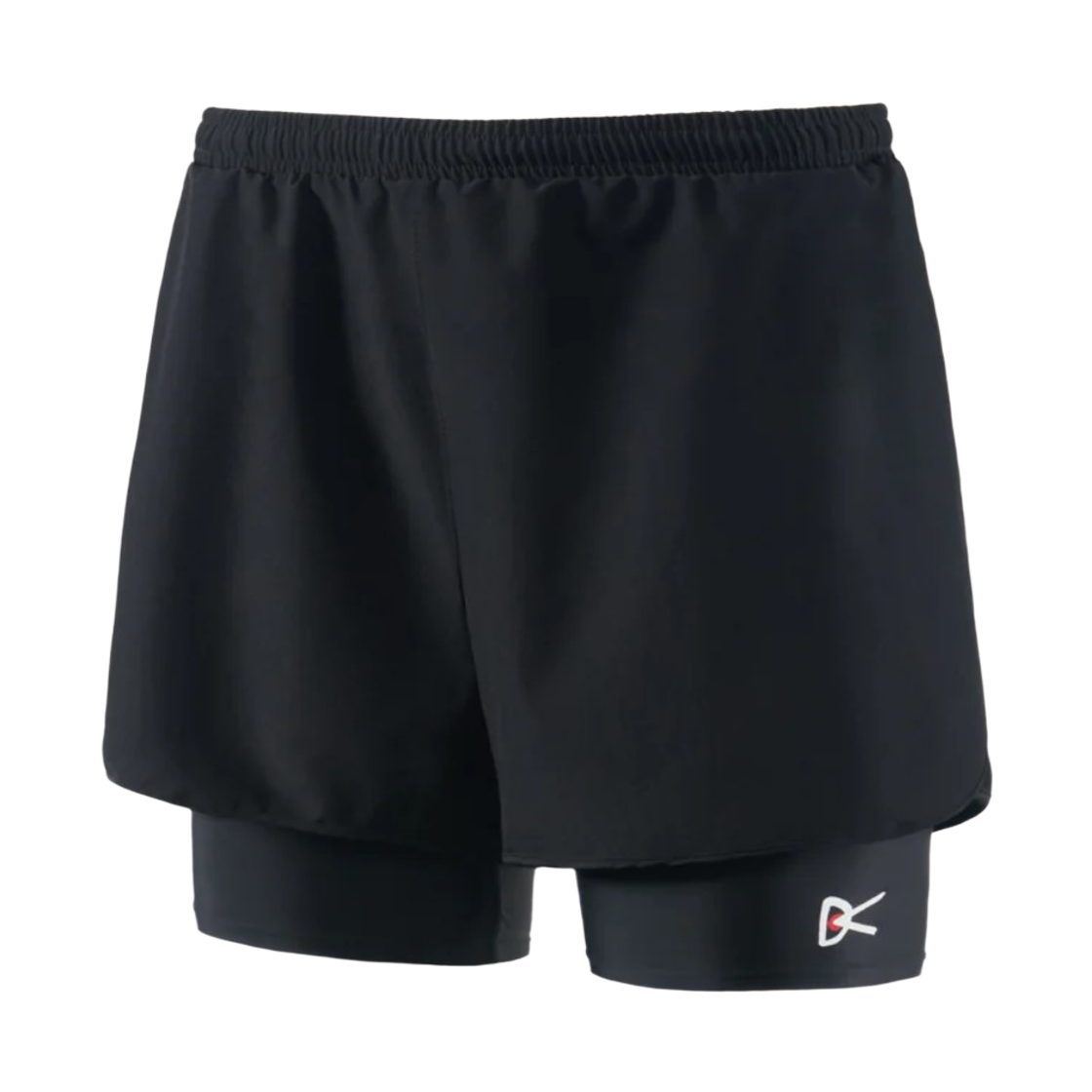 (W) 디스트릭트 비전 레이어드 트레일 쇼츠 블랙((W) District Vision Layered Trail Shorts Black) - 1