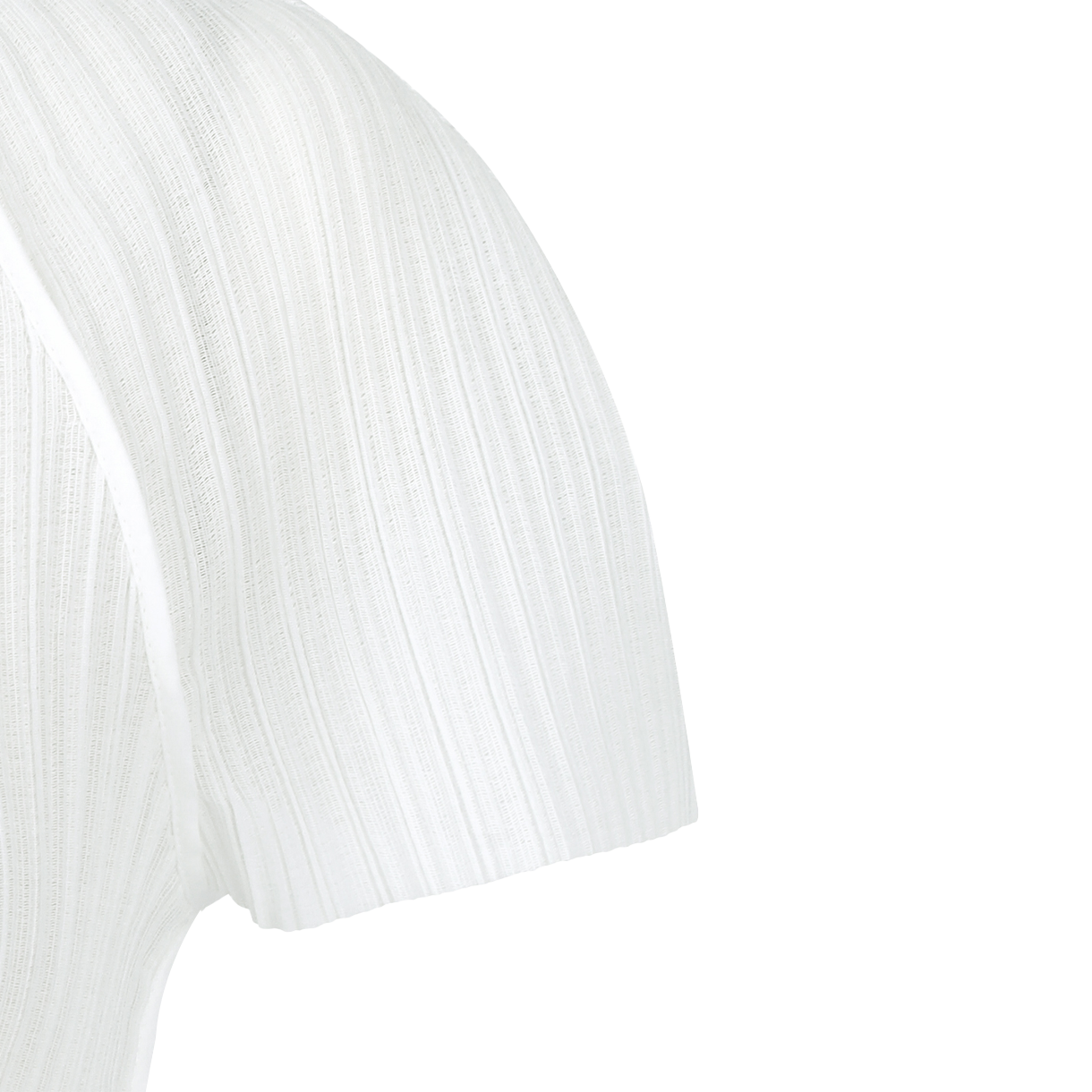 아모멘토 우먼 플리츠 래글런 탑 화이트 - 26SS(Amomento Women Pleats Raglan Top White - 26SS) - 5