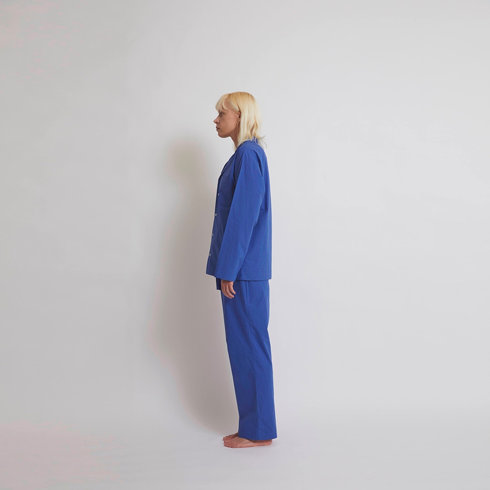 퍼즈플리즈 100% 코튼 파자마 포 유니섹스 (블루)(PAUSE PLEASE 100% Cotton Pajamas for Unisex (Blue)) - 6